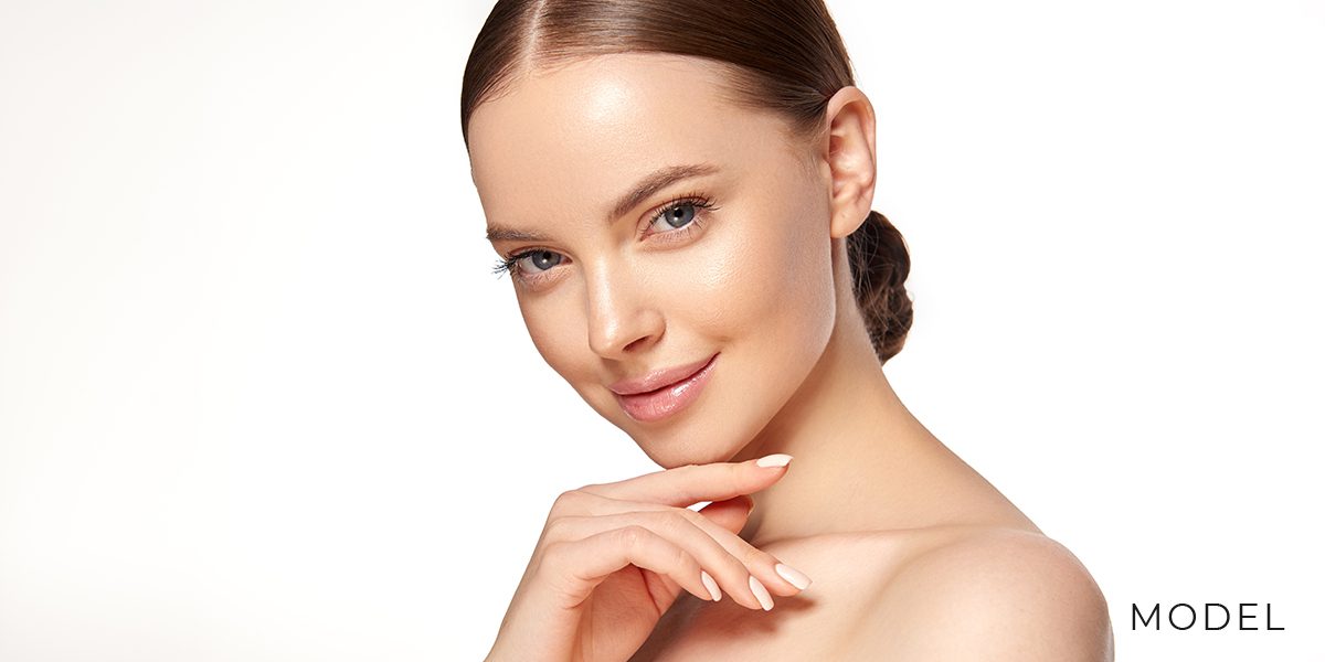 Young Female with Smooth and Seamless Facial Skin